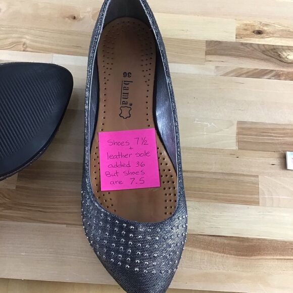 CALL it Spring ballerina sparkling shoes grey silver size 7.5 - Picture 6 of 12